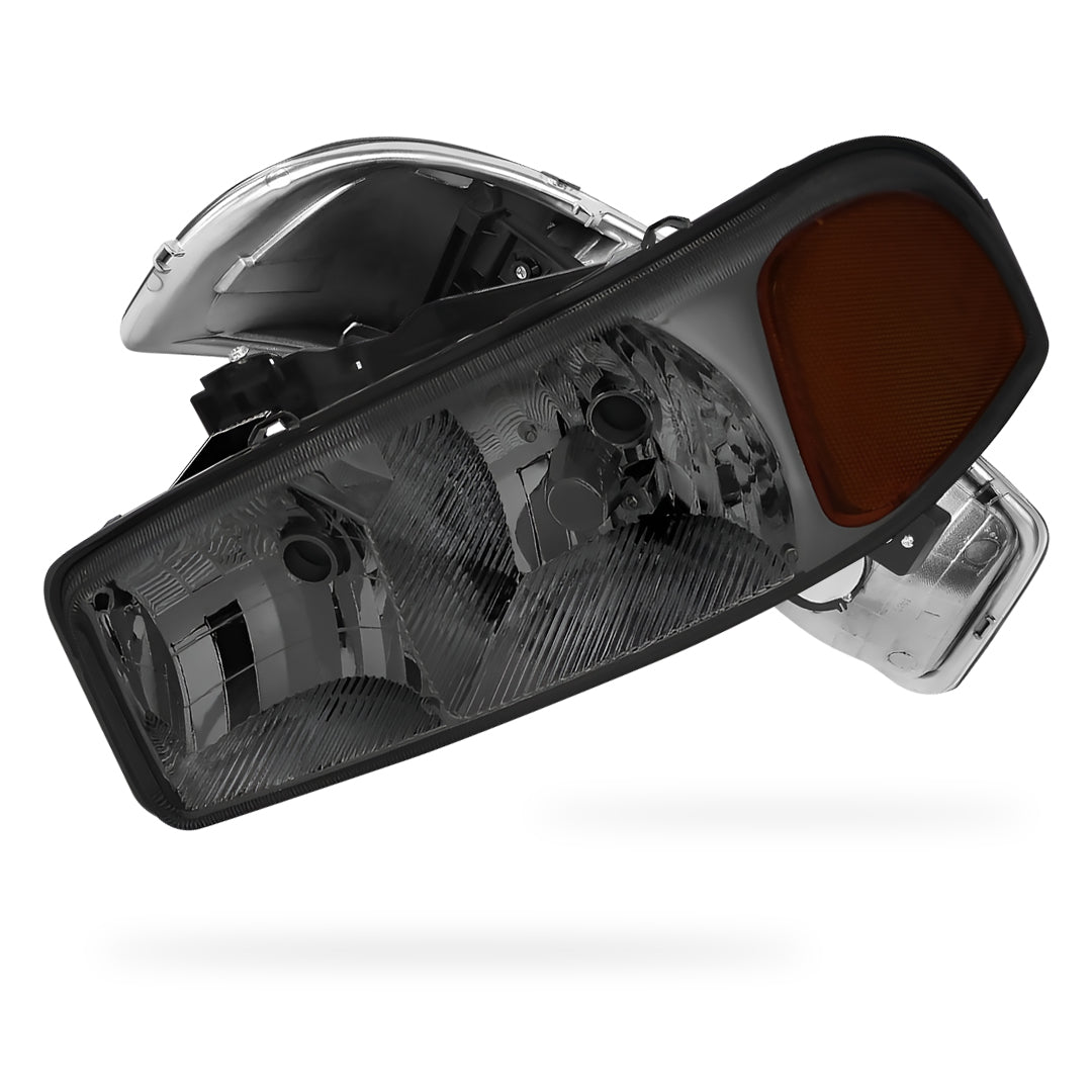 GMC Sierra 1500 C3 / SLE / SLT (1999 - 2007) Replacement Headlights LH + RH
