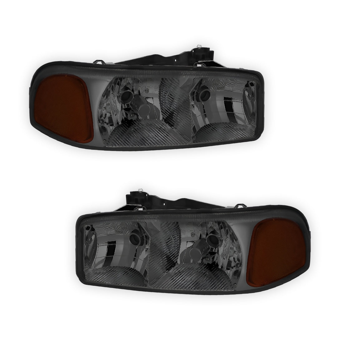 GMC Sierra 1500 C3 / SLE / SLT (1999 - 2007) Replacement Headlights LH + RH