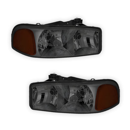 GMC Sierra 1500 C3 / SLE / SLT (1999 - 2007) Replacement Headlights LH + RH