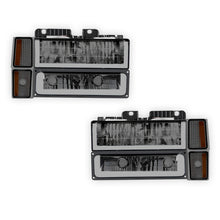 GMC C1500 Suburban SLE / SLT (1994 - 1999) U - LED Bar DRL Headlights LH + RH
