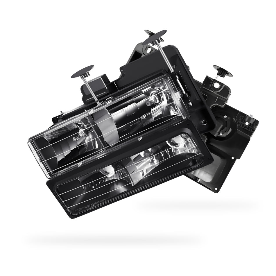 Chevrolet C2500 Suburban LS / LT / Silverado (1992 - 1999) Pick-Up Headlights and Bumper Lamp LH + RH