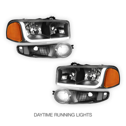 GMC Sierra 1500 Classic (2007) LED DRL Headlights LH + RH