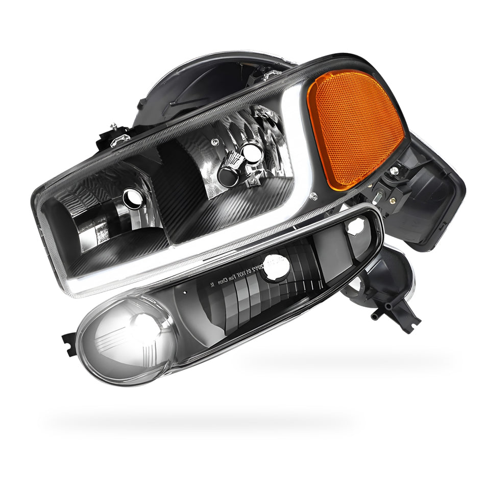 GMC Sierra 1500 Classic (2007) LED DRL Headlights LH + RH