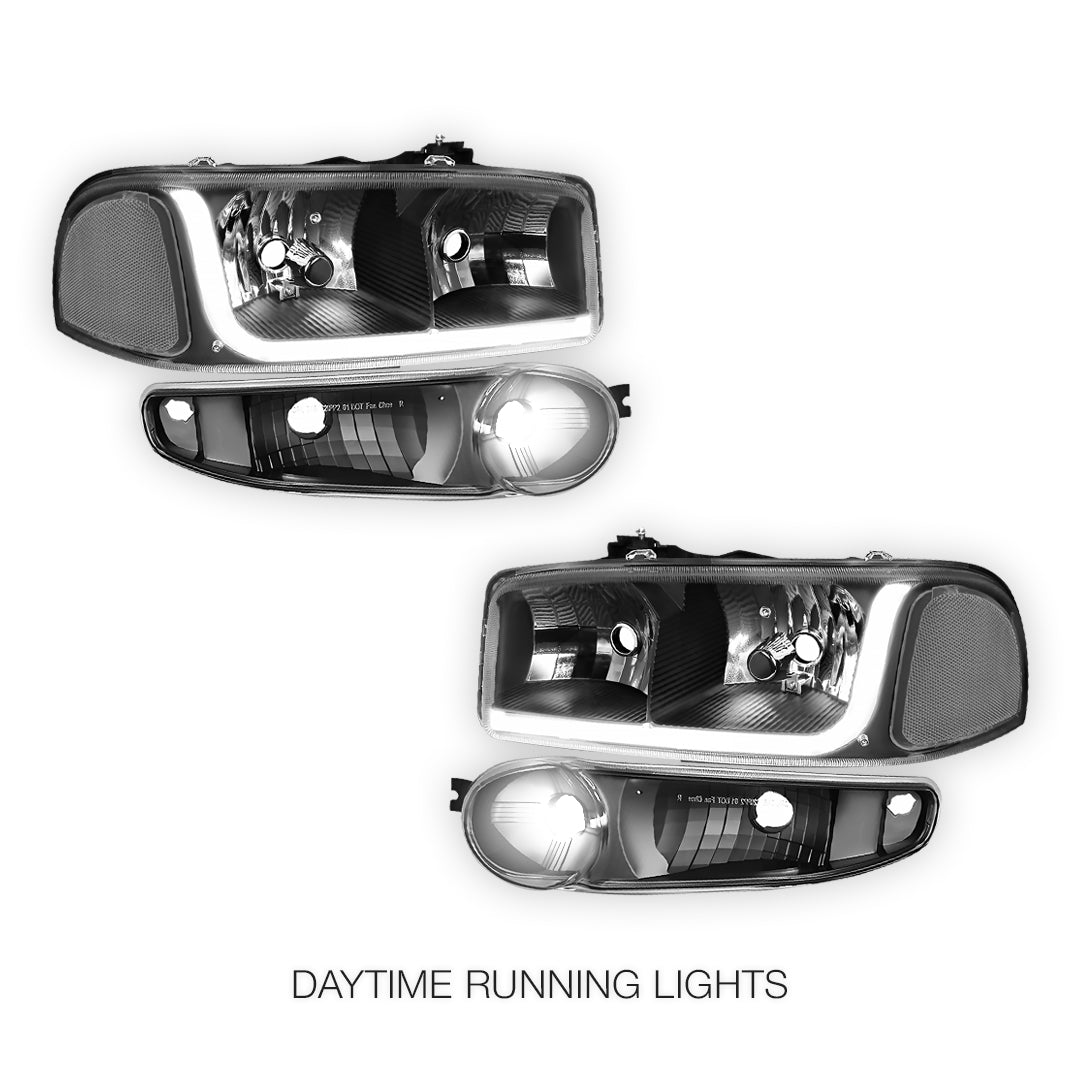 GMC Sierra 1500 Classic (2007) LED DRL Headlights LH + RH
