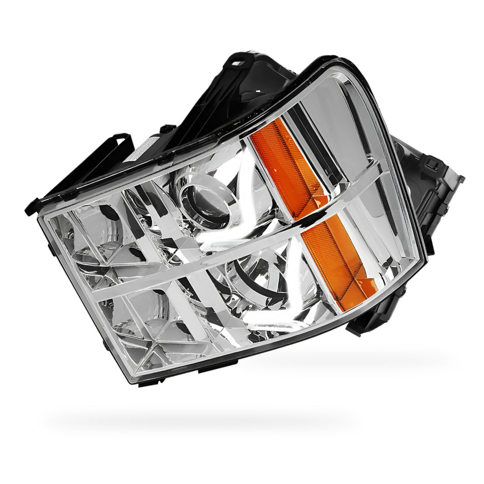 GMC Sierra 2500 Denali / SLE / SLT (2007 - 2014) LED DRL Projector Headlights LH + RH