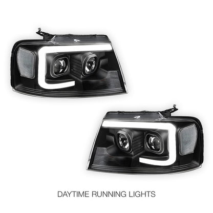 Lincoln Mark LT (2006 - 2008) LED Light Bar Projector Headlights LH + RH