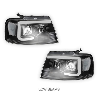 Lincoln Mark LT (2006 - 2008) LED Light Bar Projector Headlights LH + RH