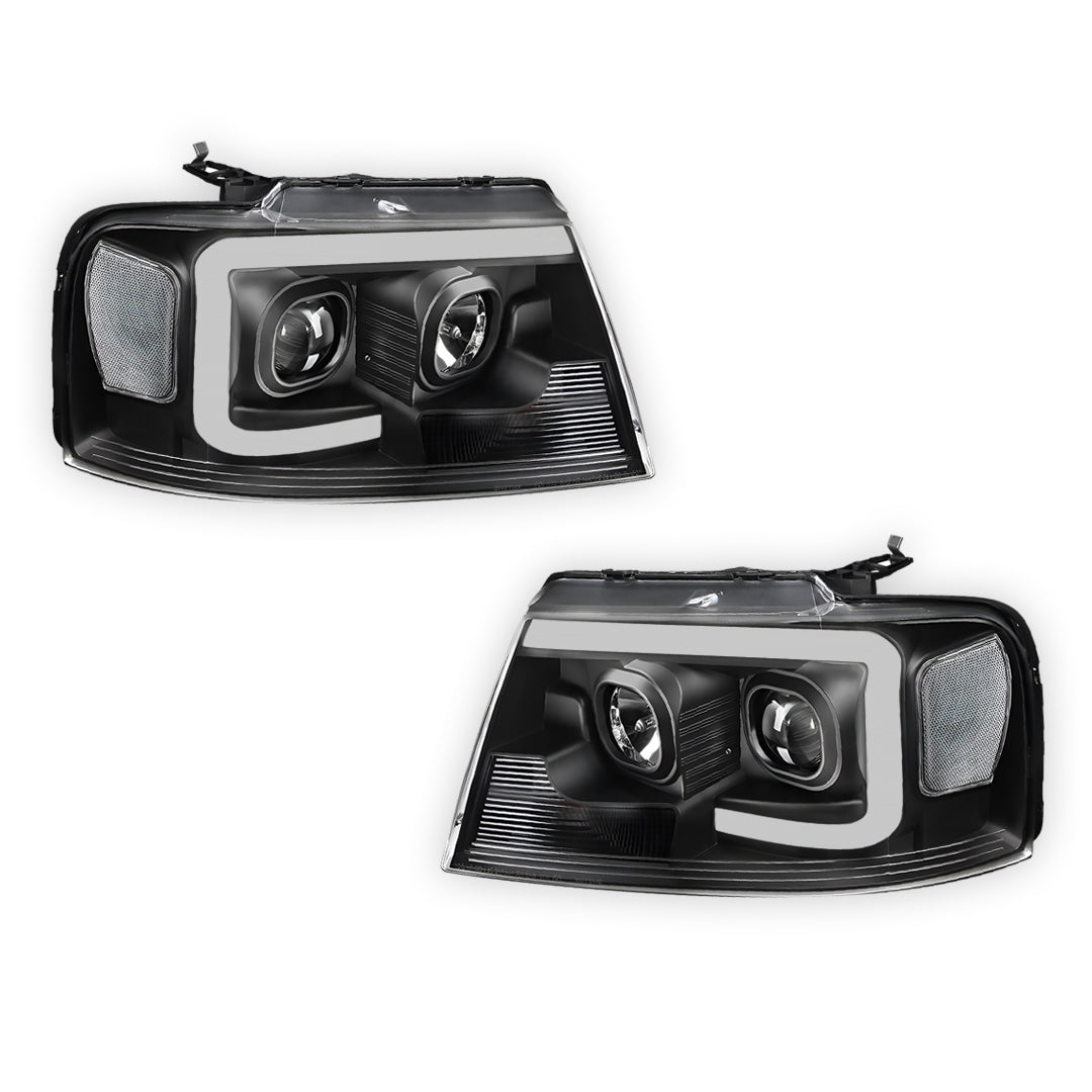 Lincoln Mark LT (2006 - 2008) LED Light Bar Projector Headlights LH + RH