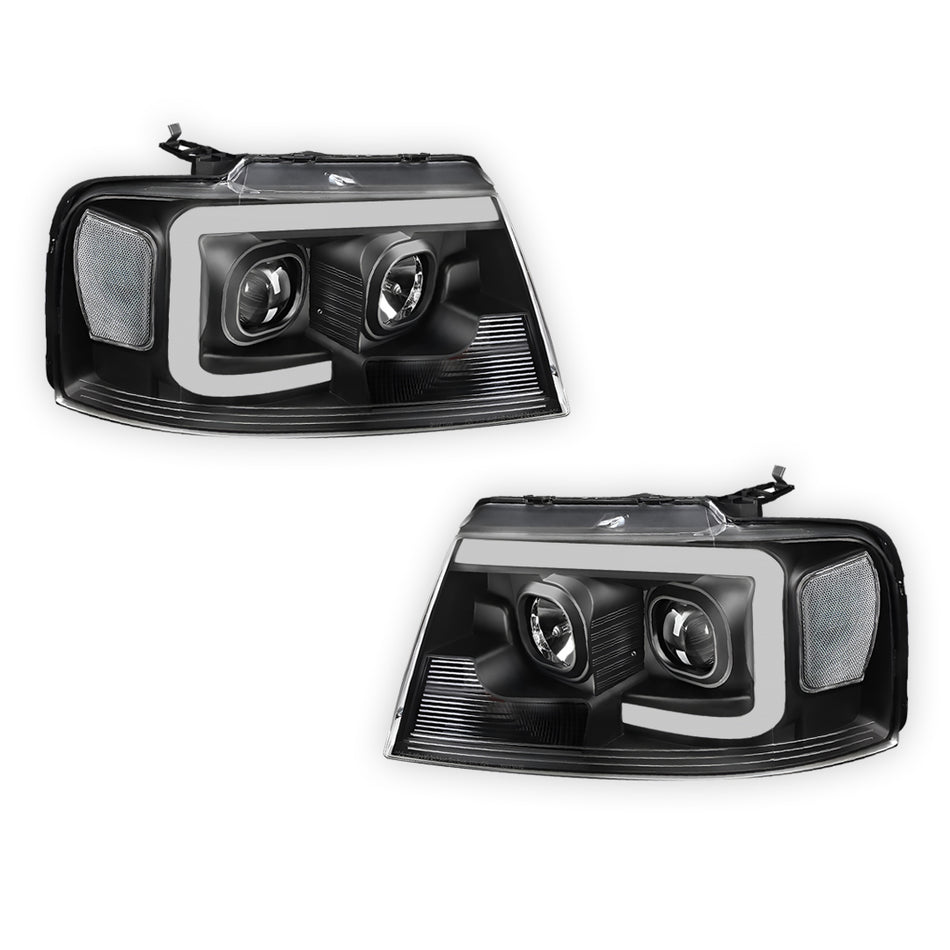 Lincoln Mark LT (2006 - 2008) LED Light Bar Projector Headlights LH + RH