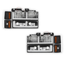 Chevrolet C1500 Cheyenne / Scottsdale / Silverado (1994 - 1999) F - LED DRL Headlights LH + RH