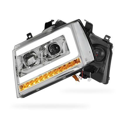 Chevrolet Suburban 1500 LS / LT / LTZ (2007 - 2014) LED DRL Sequential Turn Signal Projector Headlights LH + RH