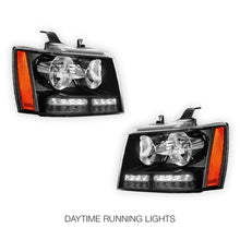 Chevrolet Suburban 2500 LS / LT (2007 - 2013) LED DRL Turn Signal Headlights LH + RH