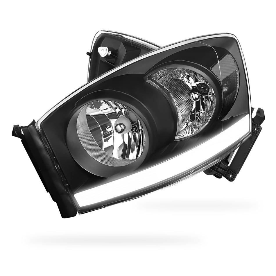 Dodge RAM 2500 (2006 - 2009) LED DRL Strip Front Driving Headlights LH + RH