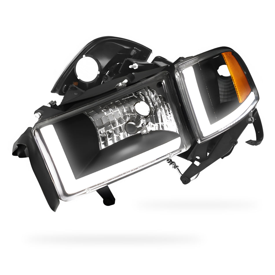 Dodge RAM 3500 (1994 - 2002) LED DRL Headlights LH + RH