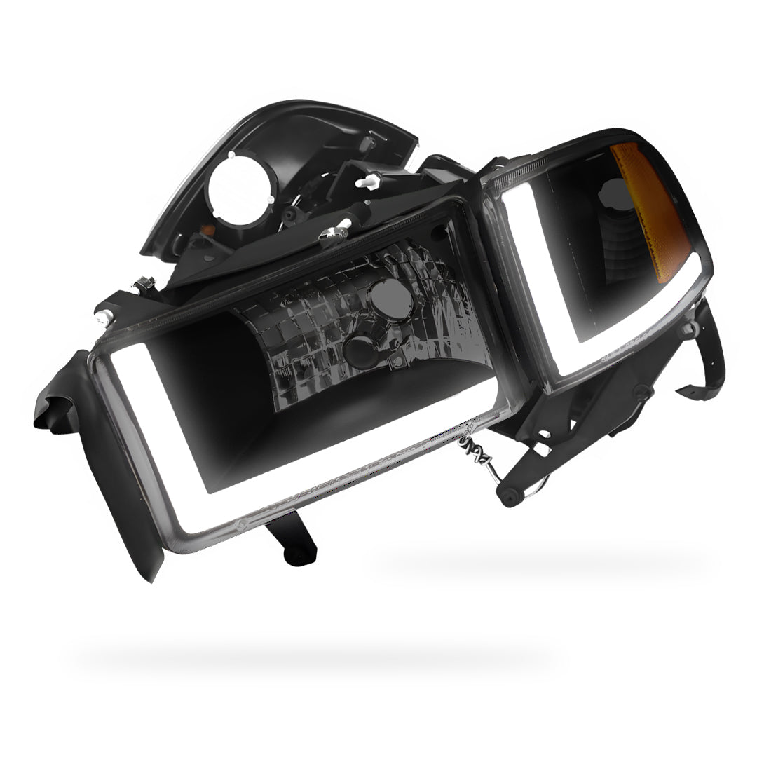 Dodge RAM 3500 (1994 - 2002) LED DRL Headlights LH + RH