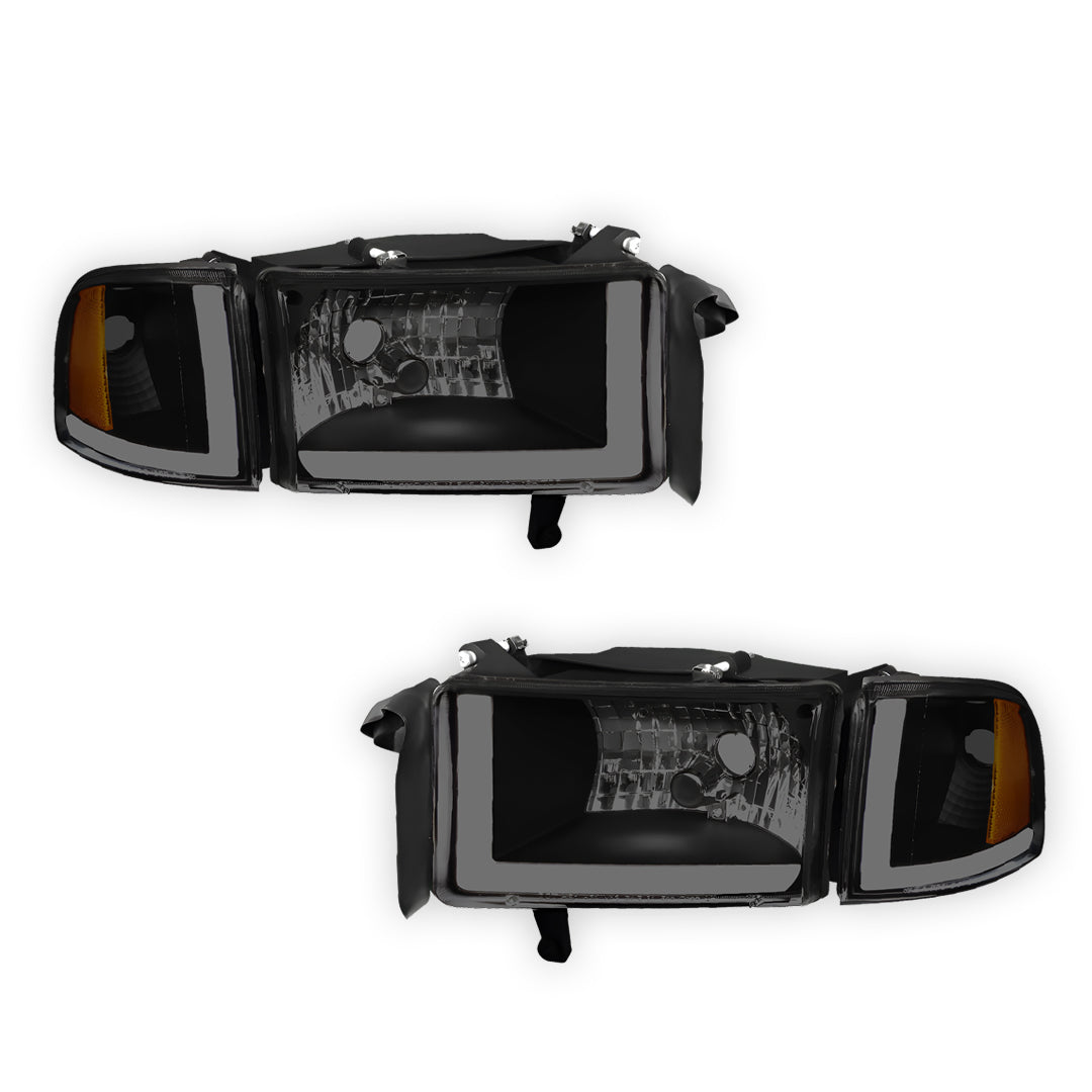 Dodge RAM 3500 (1994 - 2002) LED DRL Headlights LH + RH
