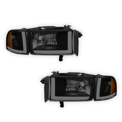 Dodge RAM 3500 (1994 - 2002) LED DRL Headlights LH + RH