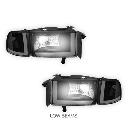 Dodge RAM 3500 (1994 - 2002) LED DRL Headlights LH + RH