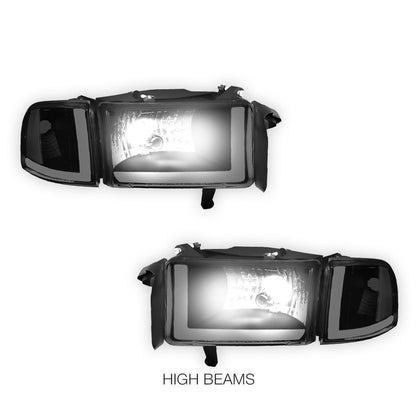 Dodge RAM 3500 (1994 - 2002) LED DRL Headlights LH + RH