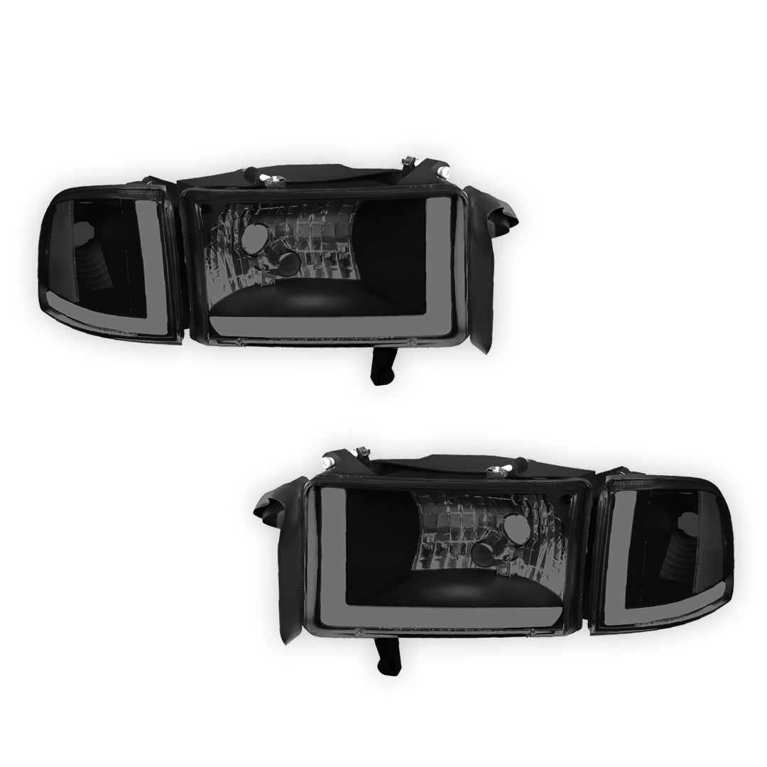 Dodge RAM 3500 (1994 - 2002) LED DRL Headlights LH + RH