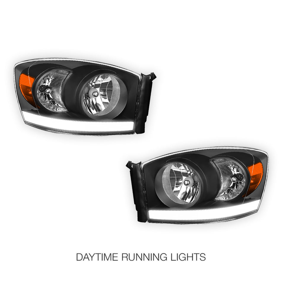 Dodge RAM 3500 (2006 - 2009) LED DRL Corner Headlights LH + RH