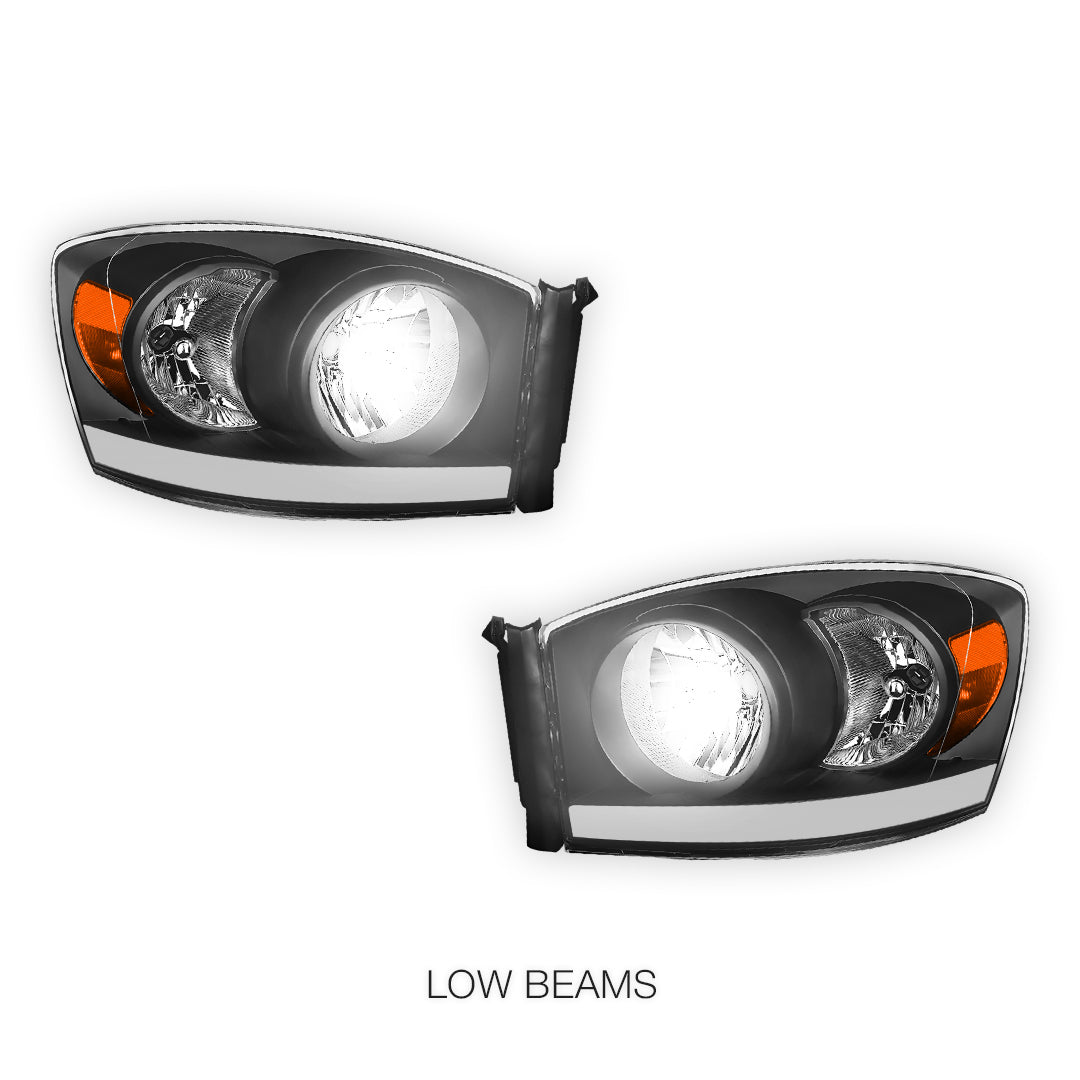 Dodge RAM 3500 (2006 - 2009) LED DRL Corner Headlights LH + RH