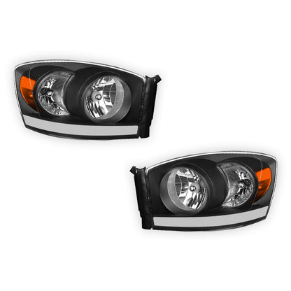 Dodge RAM 3500 (2006 - 2009) LED DRL Corner Headlights LH + RH