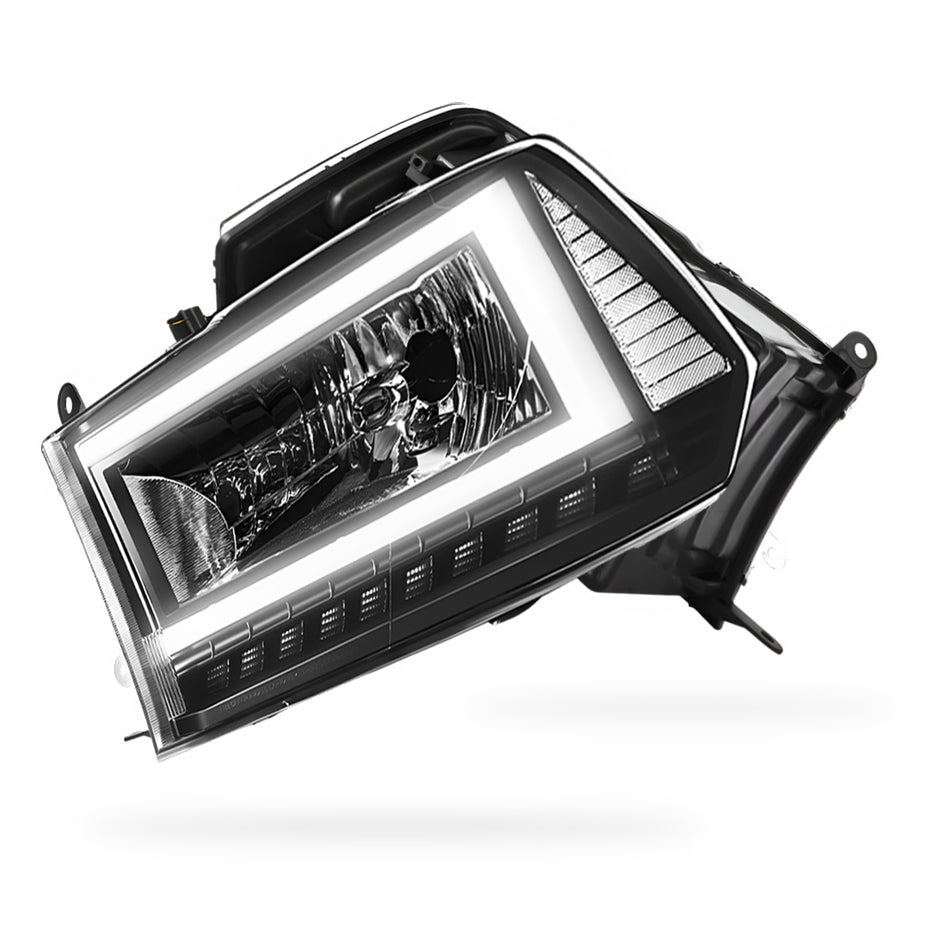 Dodge RAM 3500 (2010) C-LED DRL Sequential Signal Headlights LH + RH