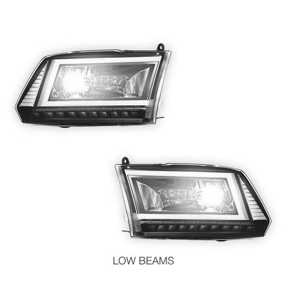Dodge RAM 3500 (2010) C-LED DRL Sequential Signal Headlights LH + RH