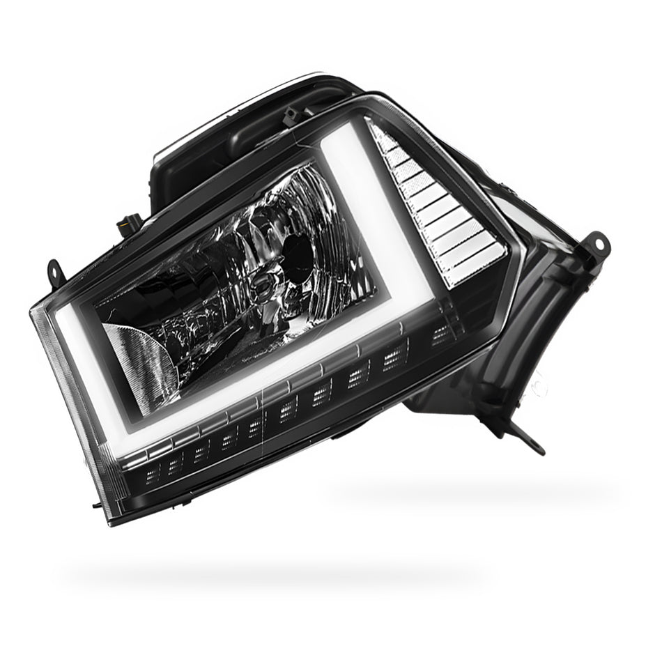 Dodge RAM 3500 (2010) U-LED DRL Sequential Signal Headlights LH + RH