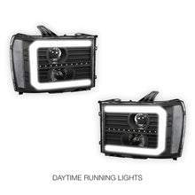 GMC Sierra 3500 Denali / SLE / SLT (2007 - 2014) LED DRL Sequential Signal Projector Headlights LH + RH