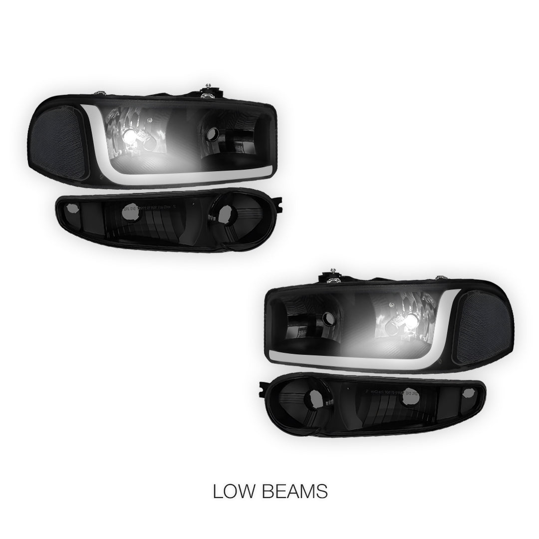 GMC Yukon (2001 - 2006) LED DRL Headlights LH + RH