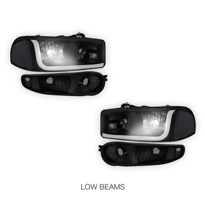 GMC Yukon (2001 - 2006) LED DRL Headlights LH + RH