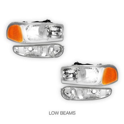 GMC Yukon (2001 - 2006) LED DRL Headlights LH + RH