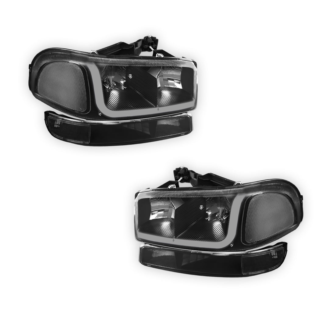 GMC Sierra 2500 SL / SLE / SLT (1999 - 2004) LED DRL Headlights LH + RH