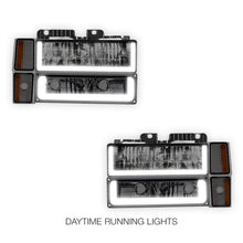 GMC C2500 Suburban Denali / SLE / SLT (1994 - 1999) U - LED Bar DRL Headlights LH + RH