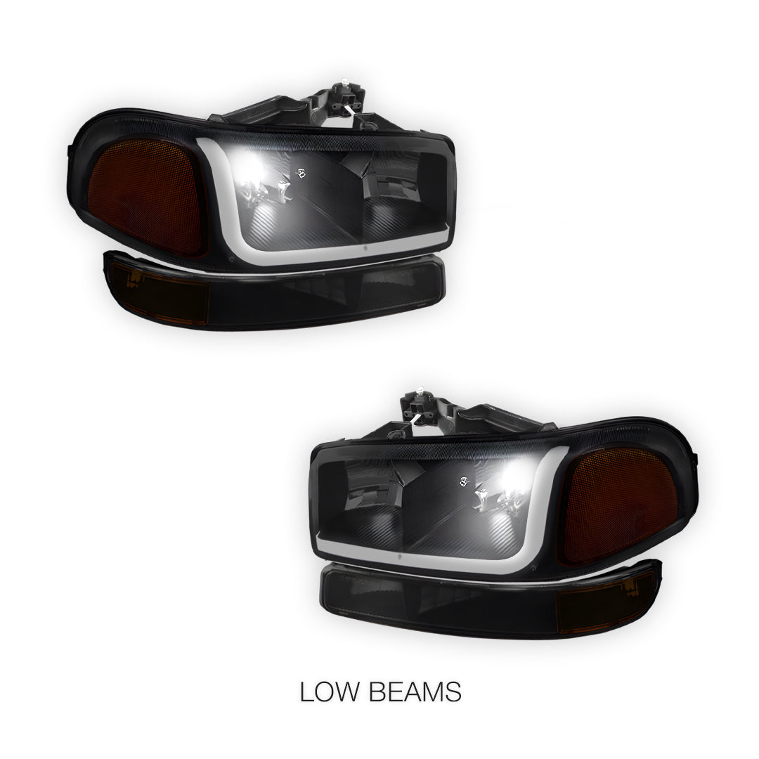 GMC Yukon SL / SLE / SLT (1999 - 2006) LED DRL Headlights LH + RH