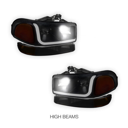 GMC Yukon SL / SLE / SLT (1999 - 2006) LED DRL Headlights LH + RH