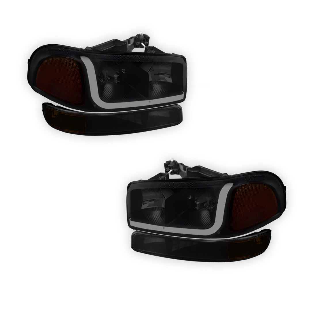 GMC Yukon SL / SLE / SLT (1999 - 2006) LED DRL Headlights LH + RH