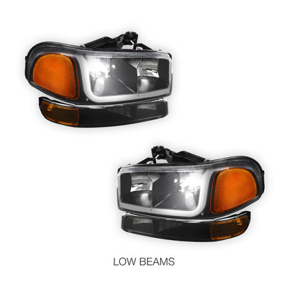 GMC Yukon SL / SLE / SLT (1999 - 2006) LED DRL Headlights LH + RH