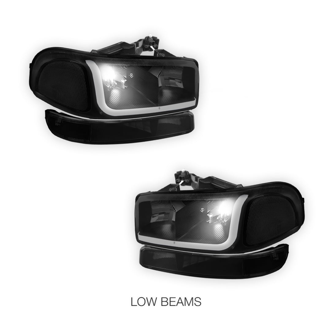 GMC Yukon SL / SLE / SLT (1999 - 2006) LED DRL Headlights LH + RH