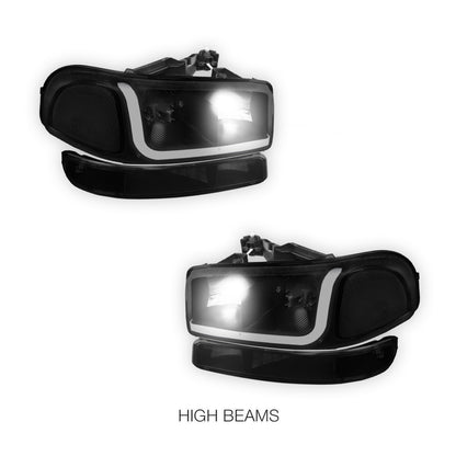 GMC Yukon SL / SLE / SLT (1999 - 2006) LED DRL Headlights LH + RH