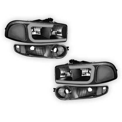 GMC Yukon XL 1500 (2001 - 2006) LED DRL Headlights LH + RH