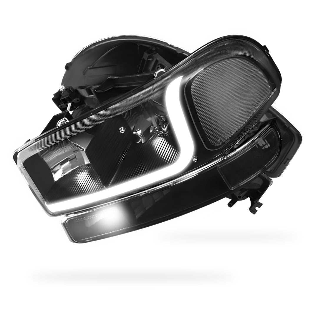 GMC Yukon XL 2500 SLE / SLT (2000 - 2006) LED DRL Headlights LH + RH