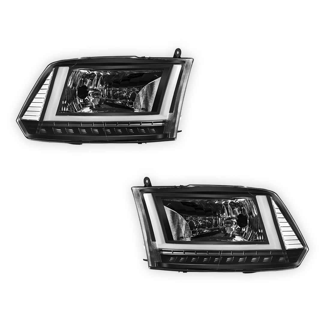 RAM 2500 (2013 - 2018) U-LED DRL Sequential Signal Headlights LH + RH