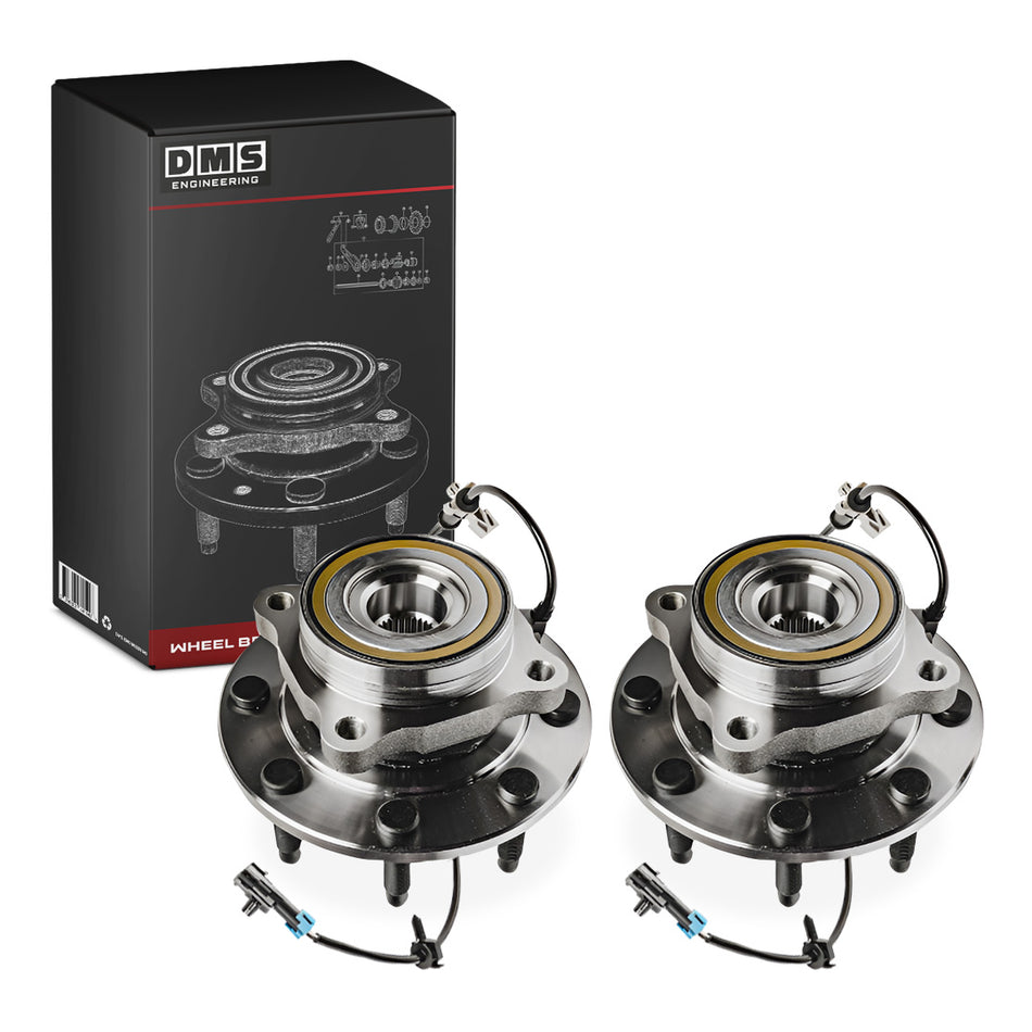 GMC Sierra 3500 Classic SLE / SLT / WT 4WD (2007) Front Wheel Bearing Hubs LH + RH
